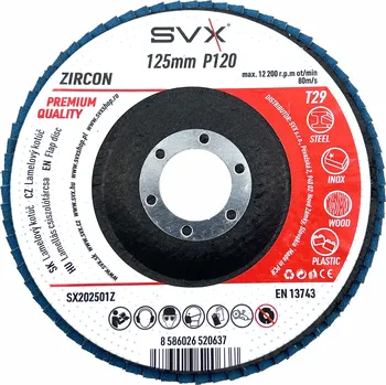 Brusný kotouč SVX Lamelový kotouč 125 mm P120
