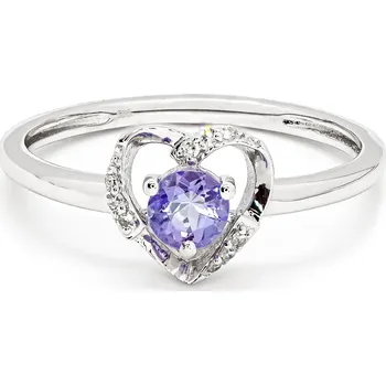 Prsten Prsten z bílého zlata s tanzanitem a diamanty FR28979TNZW