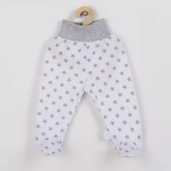 Dupačky Kojenecké polodupačky New Baby Classic II šedé s hvězdičkami Šedá 80 (9-12m)