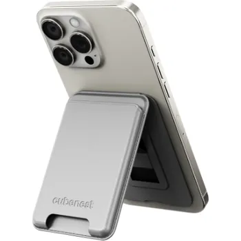 Peněženka Cubenest Prémiová magnetická peněženka a stojan WT01S titanová