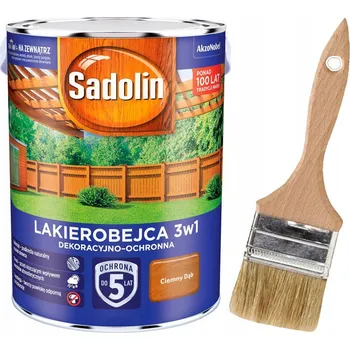 barva a nátěr na dřevo Sadolin Lazura na dřevo 3v1 5L Tmavý Dub