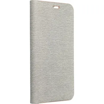 Pouzdro na mobilní telefon Flipové pouzdro / Pouzdro LUNA Gold pro XIAOMI Redmi Note 14 4G GLOBAL stříbrné