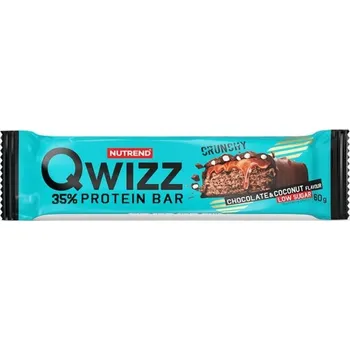 tyčinka Nutrend QWIZZ PROTEIN BAR čokoláda kokos 60g exp. 02/26