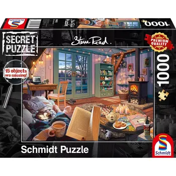 Hračka Schmidt Secret puzzle – V prázdninovém domě, 1000 dílků