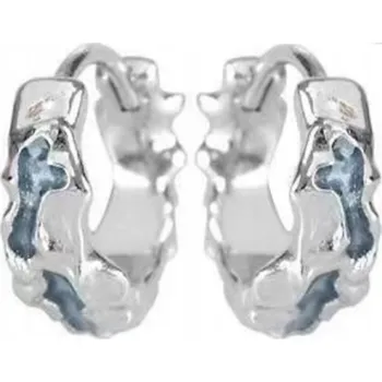 Náušnice Pánské náušnice Blue Glacier, stříbro S925, stříbrná modrá