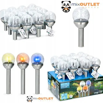 Venkovní osvětlení 120. Venkovní lampa Grundig Solární LED osvětlení Ø8x34cm