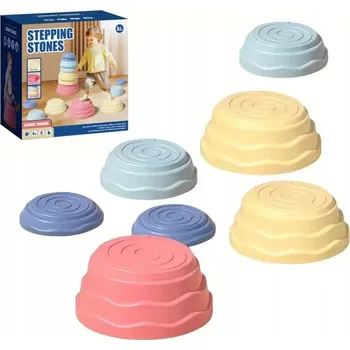 Hračka pro nejmenší Smyslová stezka pro děti Balanční kameny 7 ks Rovnováha Trénink
