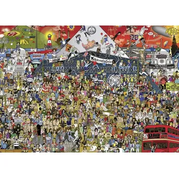 Puzzle HEYE Puzzle Historie Britské Hudby 2000 Dílů