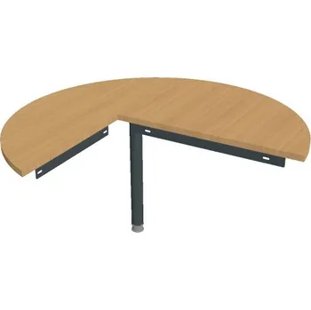 Psací stůl Stůl jednací pravý - GP 22 P P - BUK , ČERNÁ Ral 9005