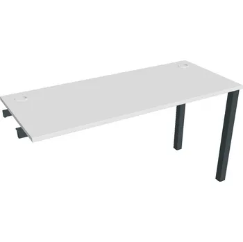 Psací stůl Stůl pracovní úzký UE 1400 R řetízící rovné - BÍLÁ , ČERNÁ