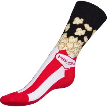 Ponožky Popcorn Červená,Bílá BX1000955 - 43-46