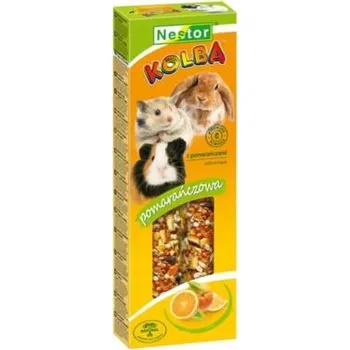 Krmivo pro hlodavce Klasická tyčinka pro hlodavce a králíky s pomeranči NESTOR 2x K, pomerančová