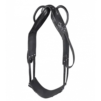 Voltižní a lonžovací obřišník s madly STAR PONY černá PON (Pony)
