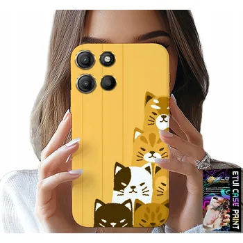Pouzdro na mobilní telefon POUZDRO PRO MOTOROLA MOTO G15 - LOVE CAT, S KOČKAMI, POUZDRO + SKLO