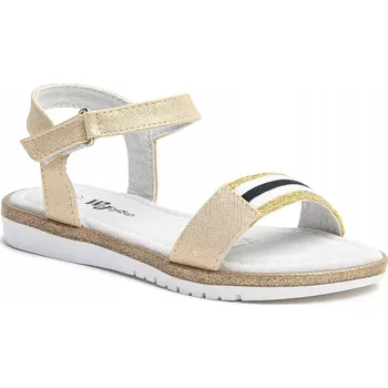 Dámská obuv Wojtyłko dětské sandály eko kůže zlaté, velikost 35