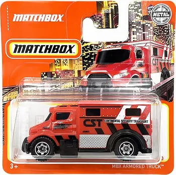 autíčko MBX Armored Truck CST obrněný náklaďák 1:64 - MATCHBOX MBX Armored Truck Continental Security Transport obrněný bezpečnostní vůz - model auta
