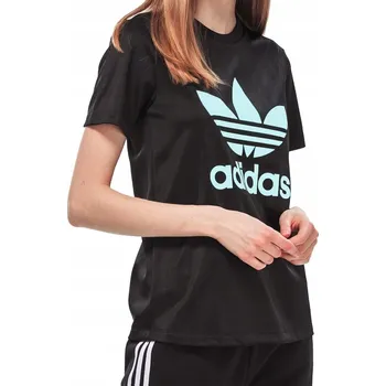 Dámské tričko Dámské TRIČKO ADIDAS ORIGINALS TREFOIL ČERNÉ TRIČKO VELIKOST S