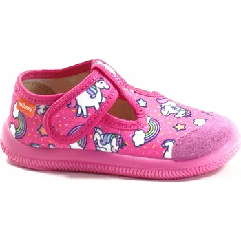 Dětská sálová obuv V+J OBUV s.r.o. V+J OBUV Milami 226 ZAB57-02A FUXIA dětská přezůvková obuv Velikost: 24
