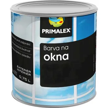 Lak na dřevo Primalex BARVA NA OKNA LESKLÁ - bílá lesk 0,75 l