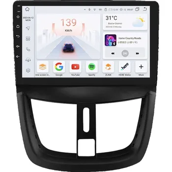 Autorádio HIZPO KXPG2079001 Autorádio 9" Android pro Peugeot 207 Model: S9008 (8+128GB) CHR1818