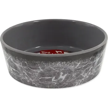 Miska pro psa Miska Dog Fantasy vzor mramor šedá 12,5 cm (300 ml)