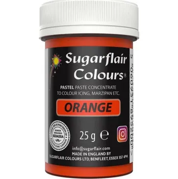 Přisada na vaření a pečení Gelová barva orange pastelová 25 g - Sugarflair