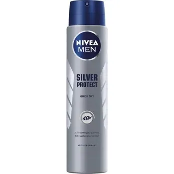 NIVEA MEN Silver Protect Antiperspirant pro muže ve spreji antibakteriální 250 ml