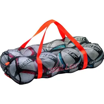 Saller PROFI Vak na 8 míčů Profesionální taška na míče s dvojitým zipem a odolnou síťovinou