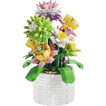 ostatní stavebnice Stavebnice sada - kytice květin DIY 1059 dílků