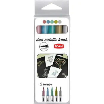 Vícebarevné dekorační fixy Toma 5 ks