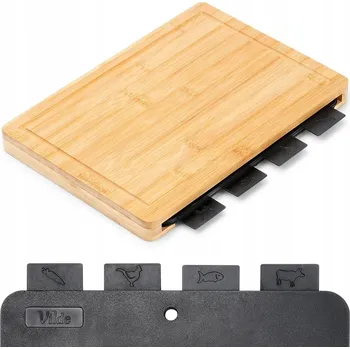 Kuchyňské prkénko Krájecí prkénko Vilde bambusové 4 ks