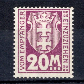 Sběratelství Známka Danzig, Mi.P22Y (SG D119a)*, 20 M