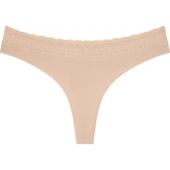 Dámské spodní prádlo Dámské kalhotky Feel of Modal String 2P - YELLOW - sv. béžové 0026 - TRIUMPH YELLOW XS