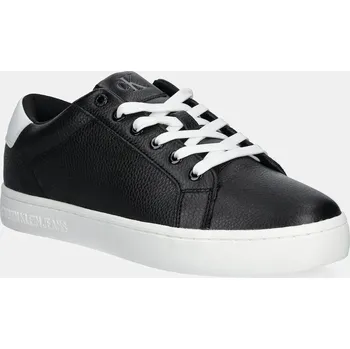 Pánská obuv Kožené sneakers boty Calvin Klein Jeans CLASSIC CUPSOLE LOW OHB YM0YM01164 černá 99B, EUR 46