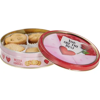 Becky's Love Letter výběr máslových sušenek v plechové dóze 114 g