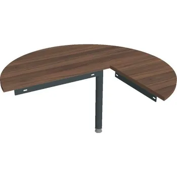 Psací stůl Stůl jednací levý GP 22 L N - OŘECH , ČERNÁ Ral 9005