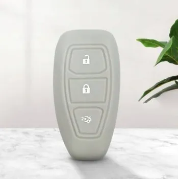 Pouzdro na mobilní telefon Silikonové pouzdro obal na klíč FORD šedé