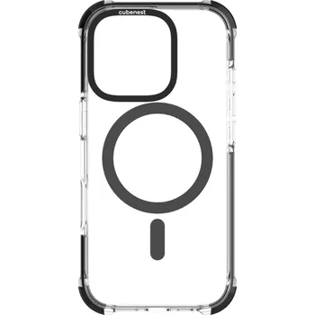 Pouzdro na mobilní telefon Cubenest Kryt na iPhone 16 Pro MagPro Strong Guard černý
