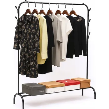 Věšák Stojanový věšák kovový Vivalady černý