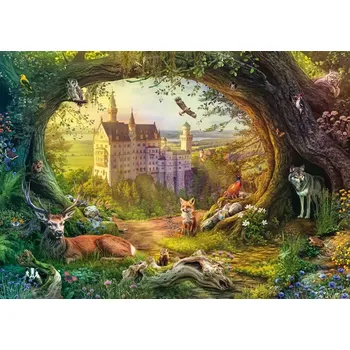 Hračka Puzzle pohádkový hrad a kouzelný les 1000 dílků SCHMIDT