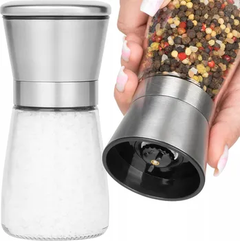 Kuchyňský mlýnek Ruční mlýnek Kamaju sklo 180 g bezbarvý, šedý