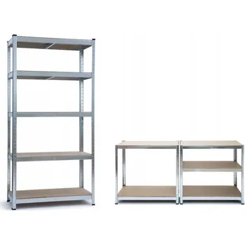 Dílenský regál SKLADOVÝ REGÁL KOVOVÝ METALKAS 179 x 80 x 35 cm MAX. NOSNOST 175 kg