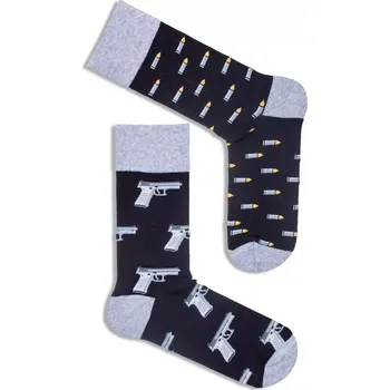 PÁNSKÉ PONOŽKY AVANGARD PISTOLS 0125.098 černá 39-42