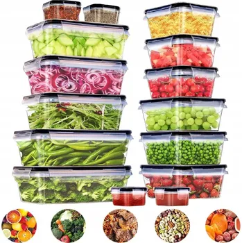 Dóza na potraviny 15x NÁDOBA NA POTRAVINY OBĚDOVÝ BOX SADA DO MIKROVLNNÉ TROUBY LEDNIČKY