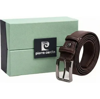 Opasek Pánský kožený opasek Pierre Cardin 2508 T.MORO