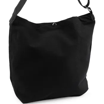 Nákupní taška Textilní taška bavlněná k domalování / dozdobení 36x45 cm Varianta: 2 černá, Balení: 1 ks