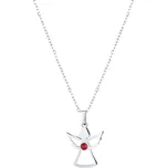 Náhrdelník anděl se Swarovski krystaly 42043.3 červený