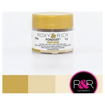 Potravinářské barvivo Prachová barva 4g slonová kost - Roxy and Rich