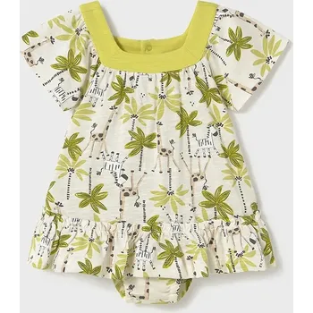 Dívčí oblečení Dětské bavlněné šaty Mayoral 1916.4D.Baby.PPYA zelená 71X, vel. 104