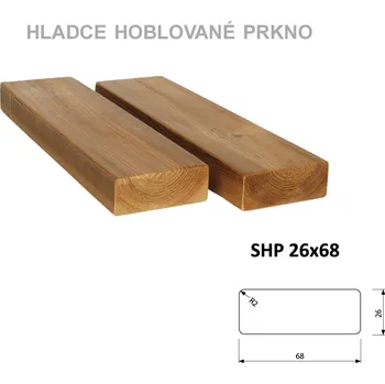 Terasové prkno LunaWood Podkladní hranol ThermoWood SHP 26x68